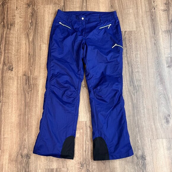 Obermeyer Soft Shell Waterproof Ski/Snow Pants Navy Blue Size 14 - Picture 1 of 13